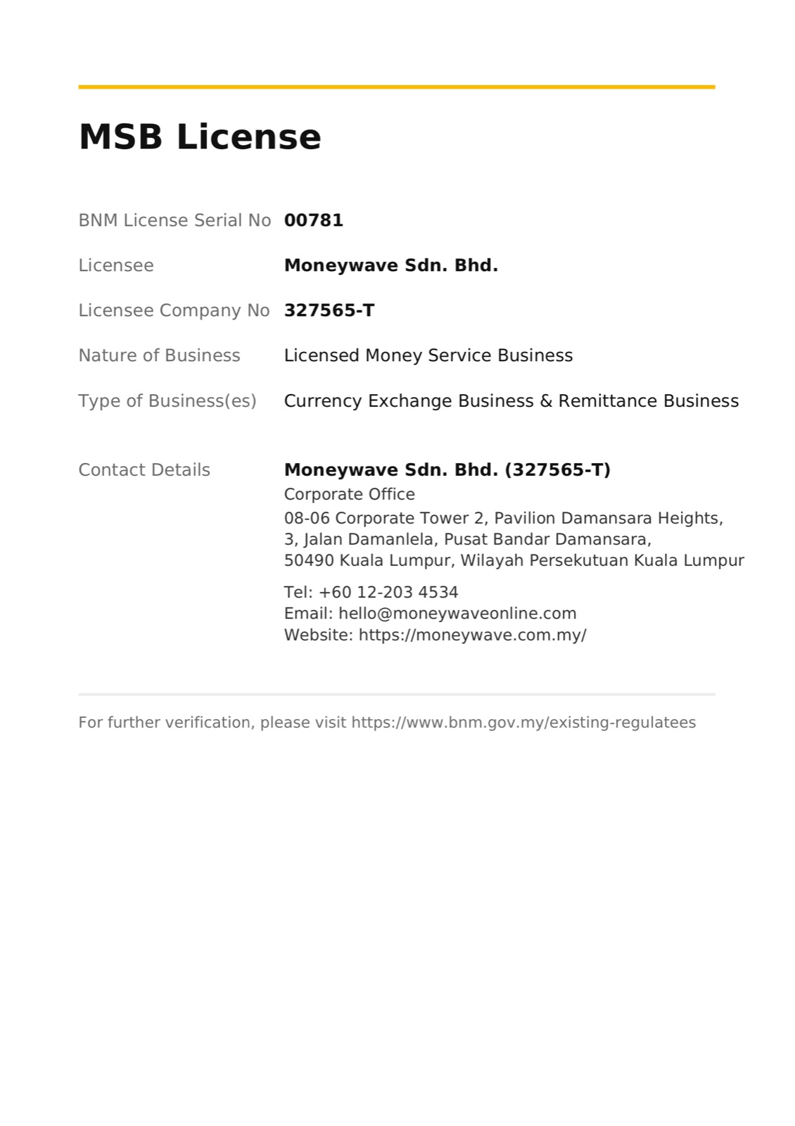 MSB License